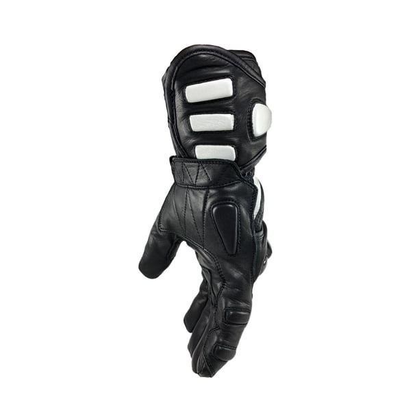 Guante Térmico Cuero Natural, Estilo Racing, Café Oscuro, Thinsulate. RESPEKT