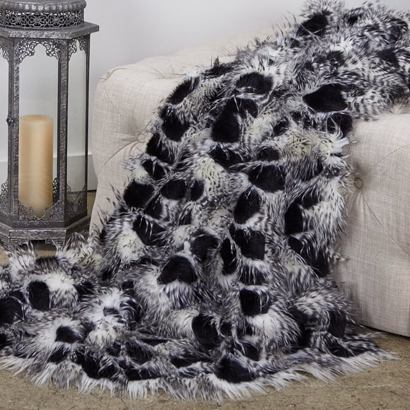 Manta decorativa de lujo Plutus Brands Porcupine de acrílico, 150 x 180 cm