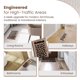 thumbnail image 2 of Rejilla de piso GREATER GRATES 4"x10" de acero, bronce satinado, 2 of 7