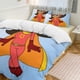 thumbnail image 2 of WordGirl Cartoon Bedding Sets Ultra Soft Skin-Friendly Duvet Cover 3 Piece, Cute Comforter Cover Bed Set for Boys Girls Kids, 2 of 5