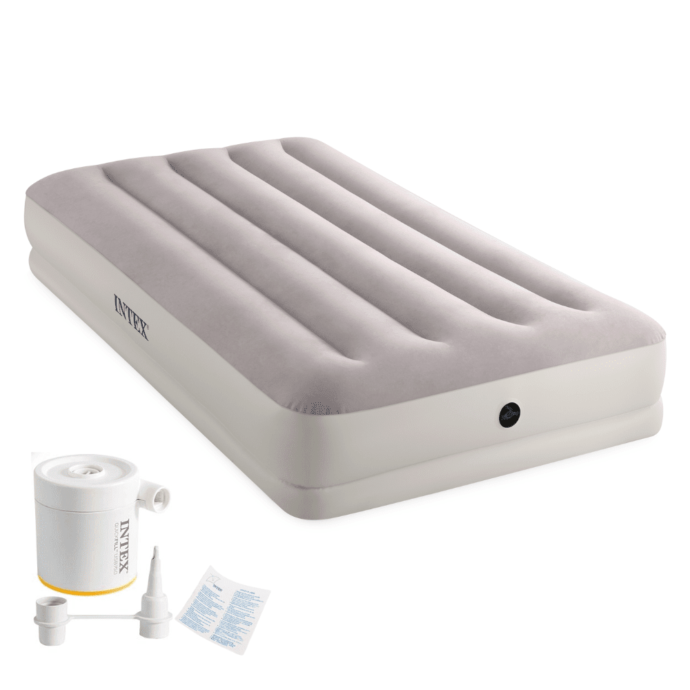 Colchón Inflable Intex 1.5 Plazas 99x191x30 Cm Prestige Mid-rise + Inflador Usb150