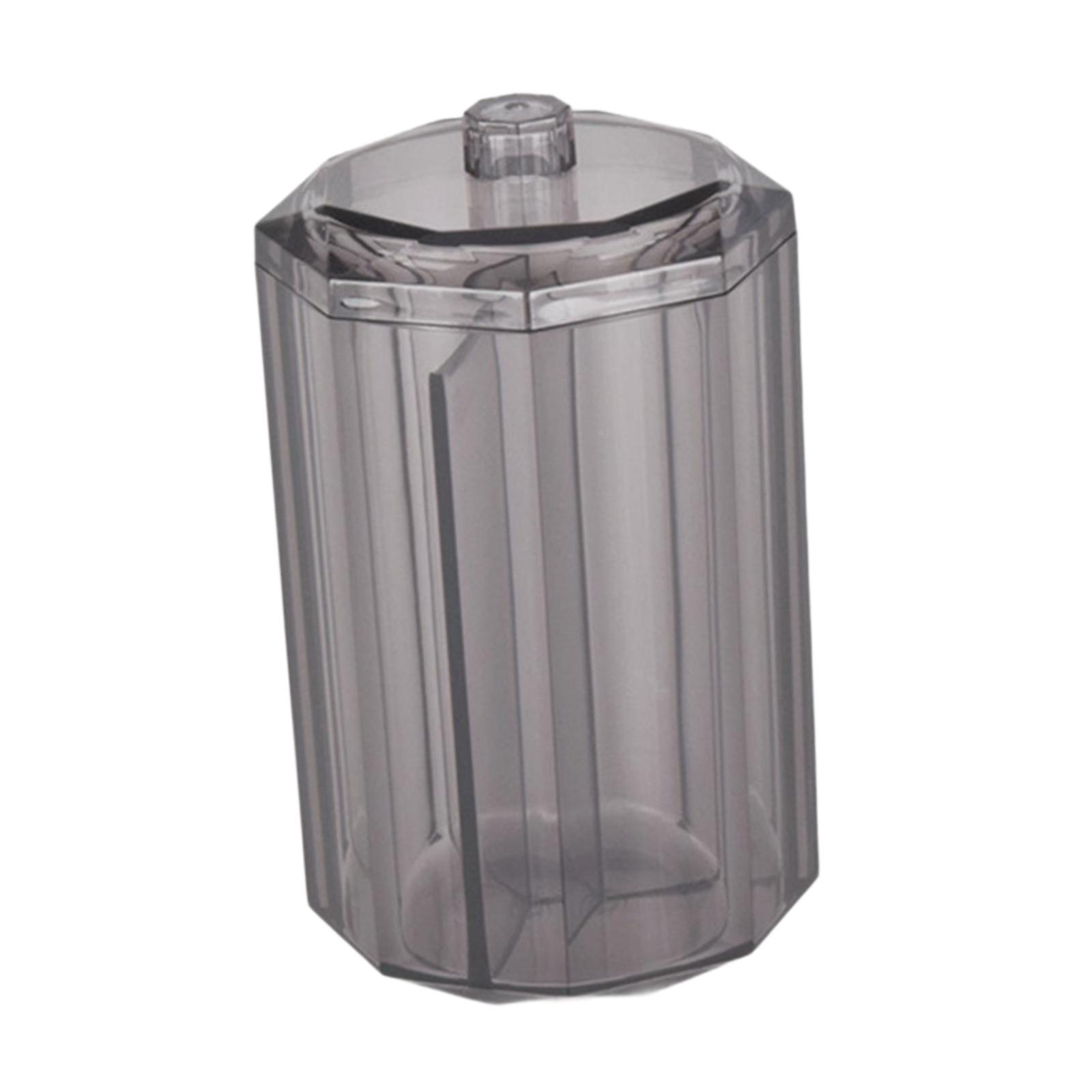 Ioensy - Soporte Para Almohadillas De Algodón Para Maquillaje, Soporte Para Joyas, Cosméticos, Baño, Tocador, Negro, Alto