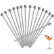thumbnail image 1 of Picktail Picks PECULA, acero inoxidable, 10,8 cm, 30 unidades, 1 of 7