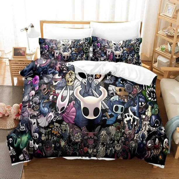 Game Hollow Knight Bedding Set Duvet Cover Bed Set Quilt Cover Pillowcase Comforter Size Boys Adult Bedding Set Bed Sheets