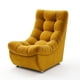 thumbnail image 1 of Sofa Curvo Descanso Amarillo Felpa, 1 of 2