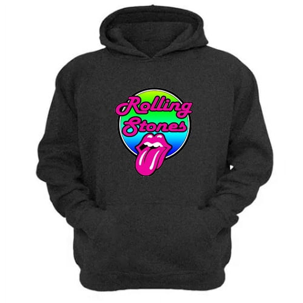 Genérico - Polerón Canguro The Rolling Stones Gris Oscuro Talla Xl Unisex
