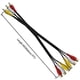 thumbnail image 2 of Cable divisor de audio y video de 3 RCA macho a 6 RCA hembra - Adaptador AV compuesto para TV, DVD, decodificador, etc. - 0,3 m., 2 of 4
