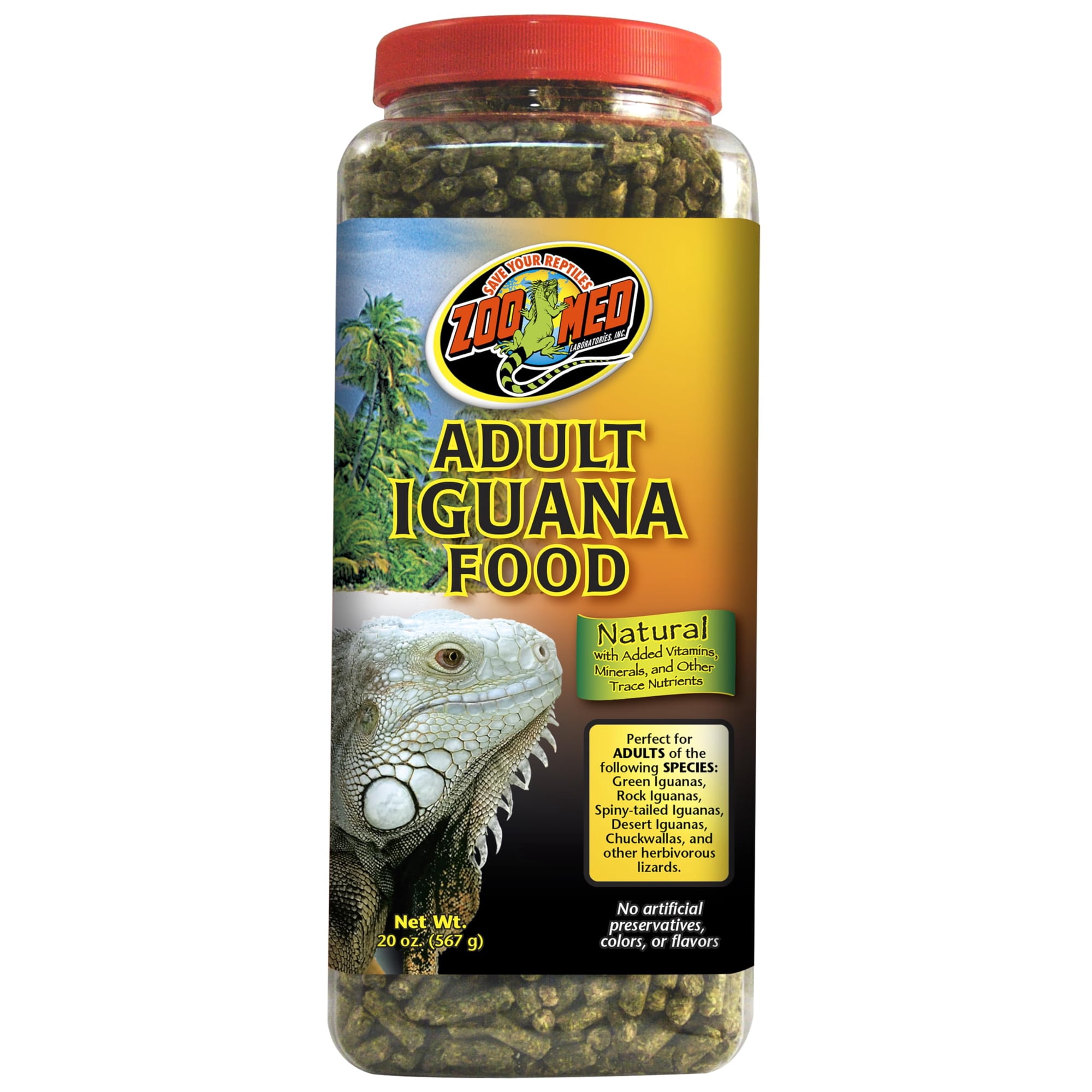 Fórmula Natural Para Adultos Iguana Food Zoo Med, 590 Ml