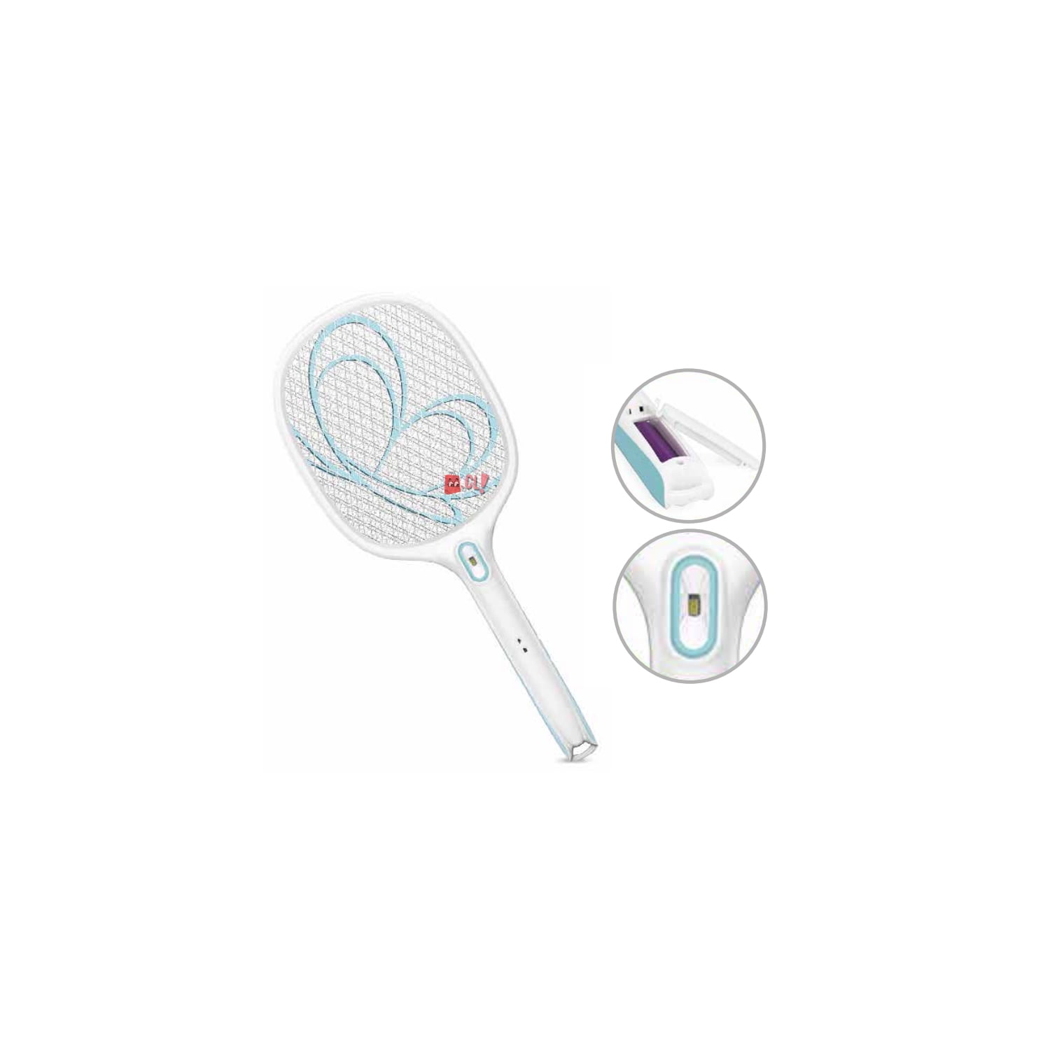 Puntostore - Mata Mosca Y Mosquitos Raqueta Recargable - Ps