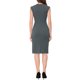 thumbnail image 3 of INSPIRE CHIC Vestido de Tubo para Mujer Regreso a Clases Atuendo de Maestra Vestido Profesional de Oficina sin Mangas Gris S, 3 of 6