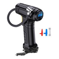 Magideal - Inflador De Neumáticos, Bomba De Aire Para Coche, Pequeña Lámpara Led, Iluminación, Inflado Rápido, Bomba Eléctrica Para Neumáticos, Vehículos, Bomba Dial De Pantalla Digital