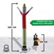 thumbnail image 3 of Bailarín de Aire LookOurWay (Hombre Tubo Inflable) 6 m con Soplador, 3 of 6