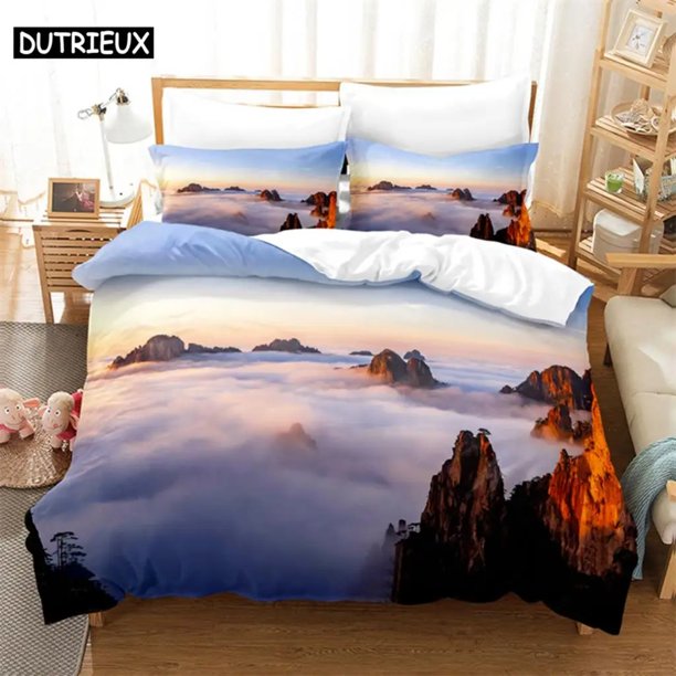 Natural Scenery Bedding Set Duvet Cover Set Bedding Digital Printing Bed Linen Duvet Cover