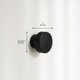 thumbnail image 3 of Perillas de madera para gabinete CUT & PACK 40 mm negro mate, paquete de 6, 3 of 8