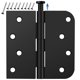 thumbnail image 1 of Bisagras de puerta IOQ 10 cm negro mate – paquete de 12, 1 of 9