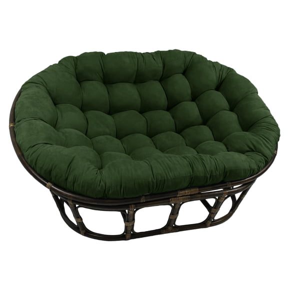Cushion Blazing Needles, microgamuza sólida, doble papasan, verde