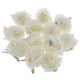thumbnail image 2 of 12 piezas de seda artificial rosa cabezas de flores de la boda DIY Bouquet decoración crema, 2 of 5