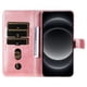 thumbnail image 4 of Funda con Cremallera para Realme 14 Pro Plus, Carcasa Cartera de Cuero PU con Soporte y Tarjetero, 4 of 5