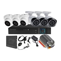 Vipa - Kit 6 Cámaras Seguridad Mixto Hd Con Disco Duro M60Ldd