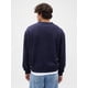 thumbnail image 2 of Sudadera GAP para hombre, cuello redondo, cuello redondo, nueva, azul marino, talla S, 2 of 5