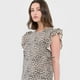 thumbnail image 3 of Polera Mujer Vuelos Animal Print Café Corona, 3 of 5