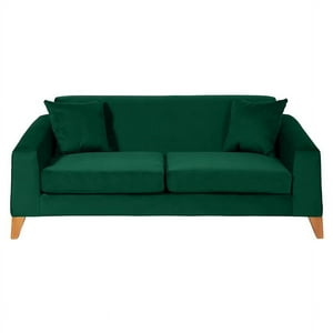 Barra Design - Sofá Finland 3C Felpa Verde
