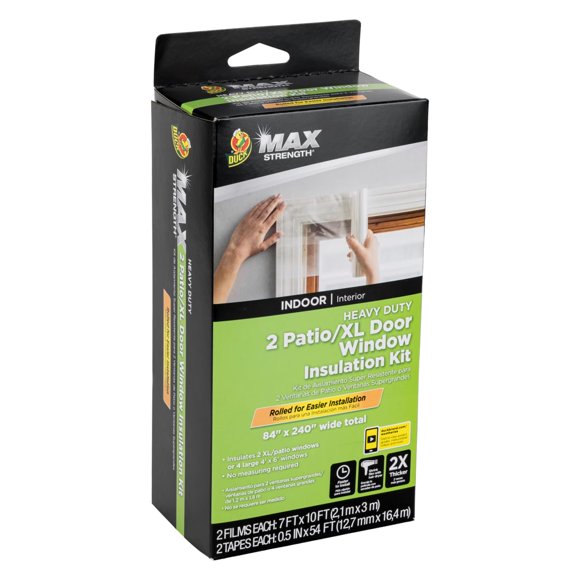 Kit de aislamiento para ventanas Duck MAX Strength, paquete de 2 unidades, 84 x 120 cm