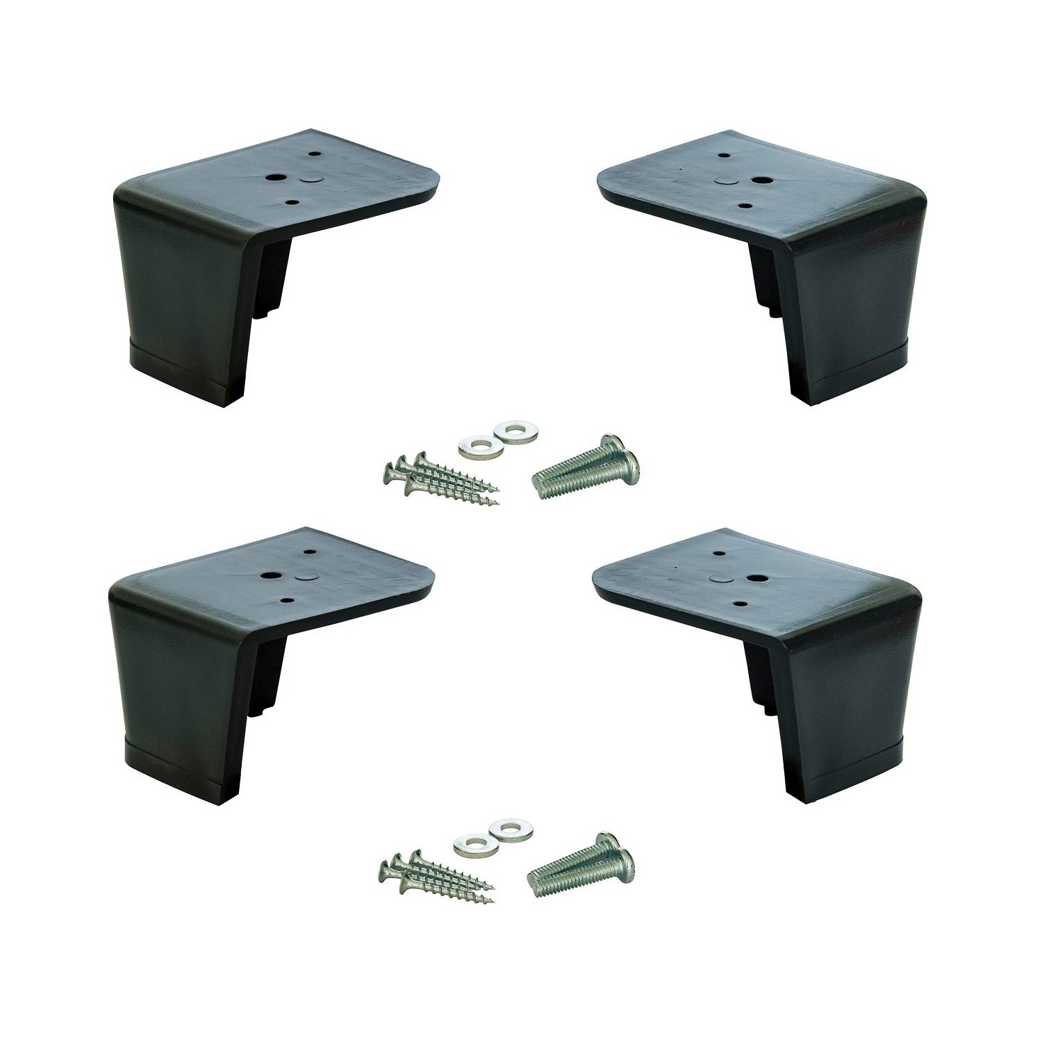 Genérico - Pack De 4 Patas Para Cama Plasticas Flex