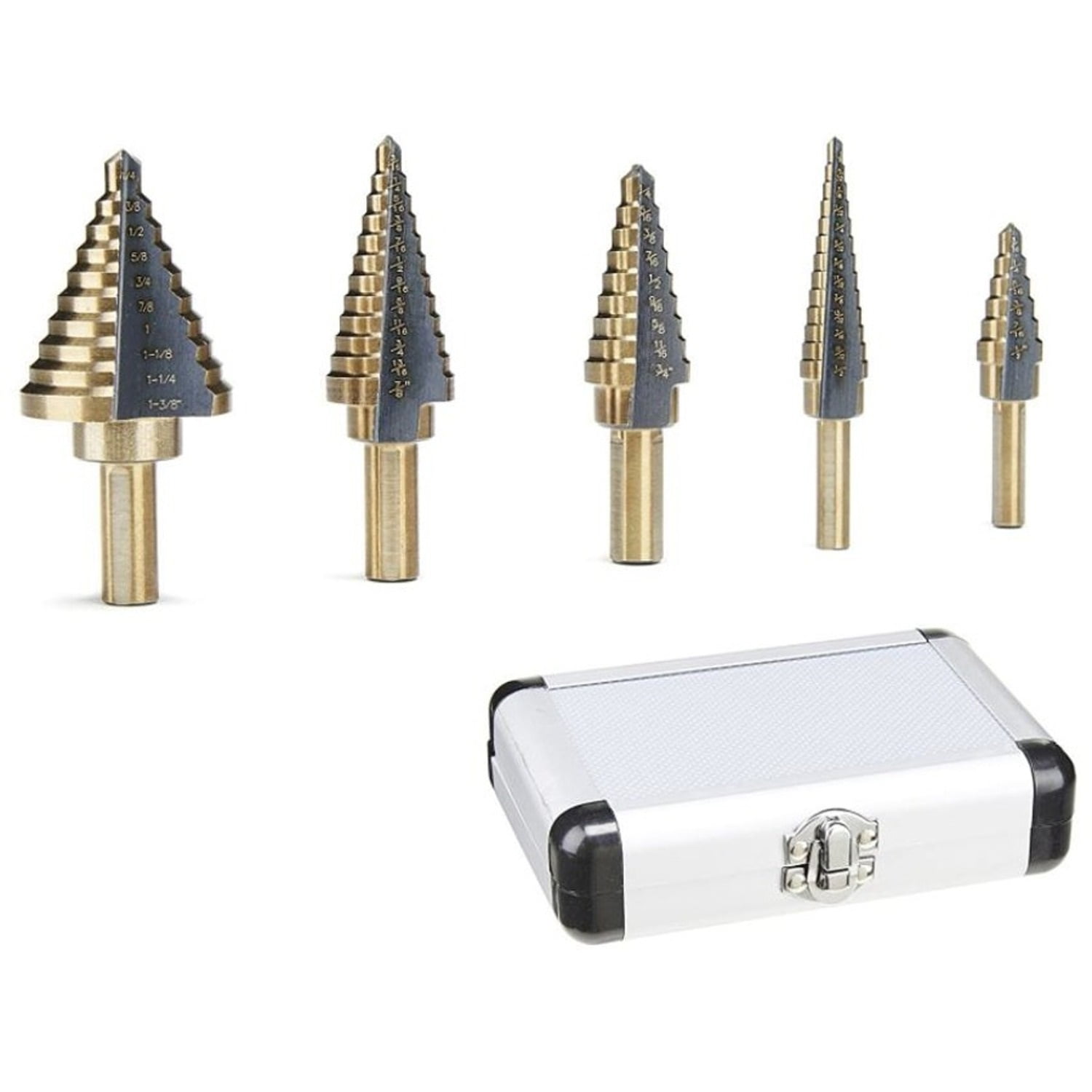 Genérico - Brocas Conicas Paso A Paso Cobalto + Maleta