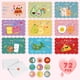 thumbnail image 1 of Paquete de 72 tarjetas de San Valentín WENHUI para el aula de niños, 1 of 7