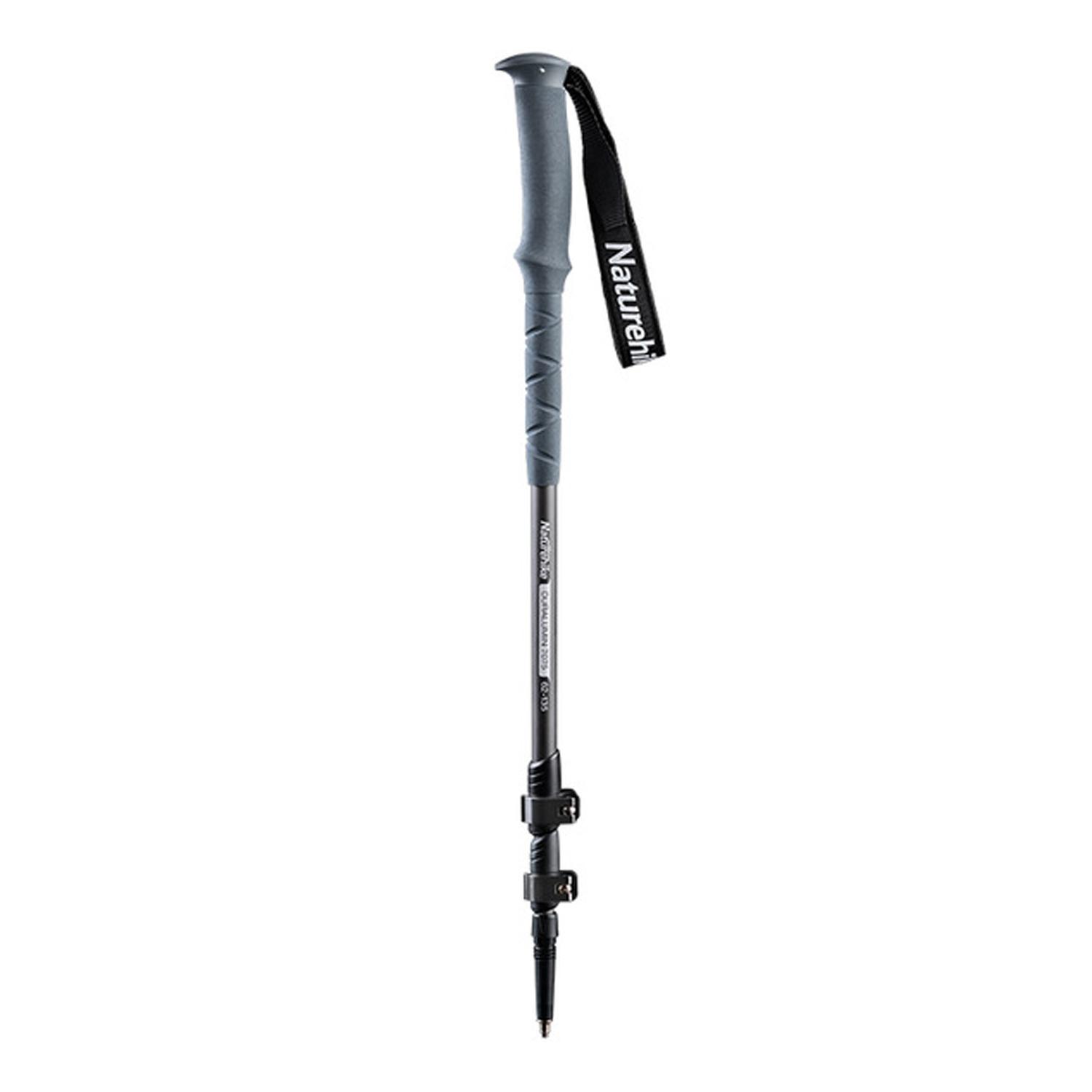 Baston De Trekking Naturehike 62-135Cm - Gris