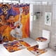 thumbnail image 1 of Juego de Cortina de Ducha y Alfombras Desmarcar Coco 4 Piezas, 1 of 6