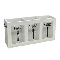 Magideal - Porta Utensilios, Contenedor De Almacenamiento, Moderno, Versátil, Decoración, Bote Para Utensilios, Porta Cubiertos Para Encimera, Fiesta, Decoración Blanco