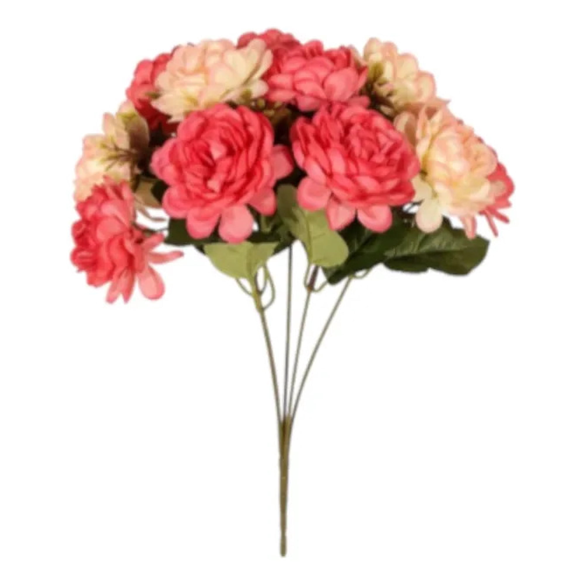 Genérico - Set 5 Flores Decorativas Artificiales Ramo Claveles Jhn