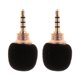 thumbnail image 1 of Mini micrófono de 2 piezas de 3.5 mm para la grabación de teléfonos móviles en teléfonos inteligentes, 1 of 7