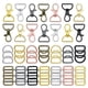 thumbnail image 1 of 56 Piezas De Herrajes Para Bolsos Con Anillos En D Para Hacer Bolsos DIY Costura Color Mezclado, 1 of 5