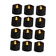 thumbnail image 3 of Velas Votivas Sin Llama Negras Para Decoración Navideña, 3 of 3