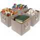 thumbnail image 4 of Cubo de Almacenamiento Simple Houseware Beige 33 cm - Juego de 3, 4 of 7