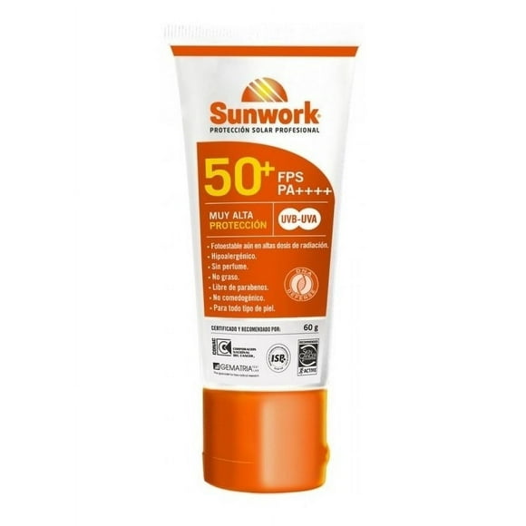 Sunwork Fps 50+ Gel X 60 Gr Solares