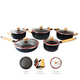thumbnail image 1 of Bateria de Cocina Ceramica Granito 10 piezas negras, 1 of 4