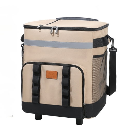 Crusec - Bolso Cooler Portátil Con Ruedas Térmico Para Picnic