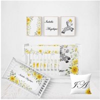 Milsleep - Juego De Cuna Sunflower Zebra