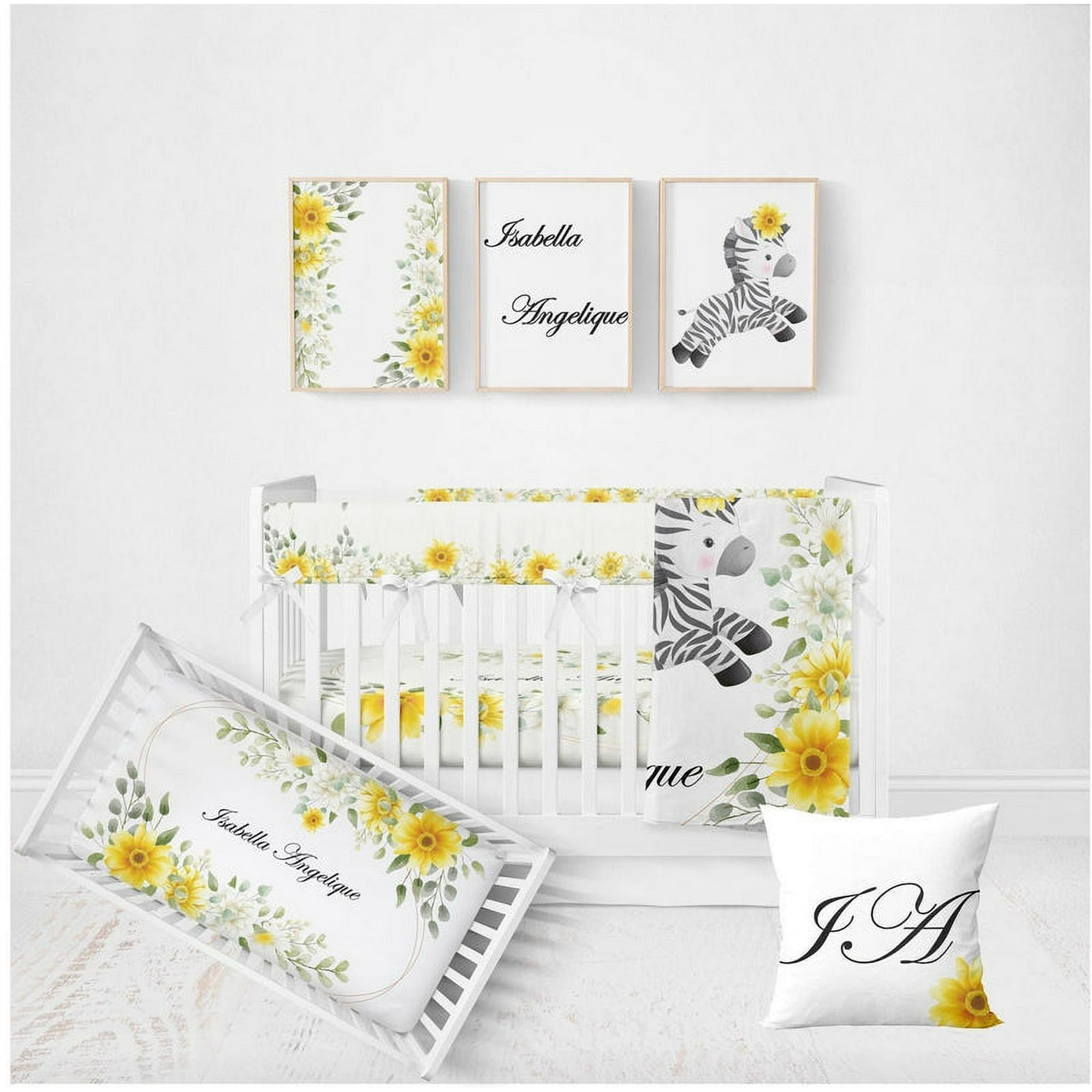 Milsleep - Juego De Cuna Sunflower Zebra