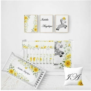 Milsleep - Juego De Cuna Sunflower Zebra