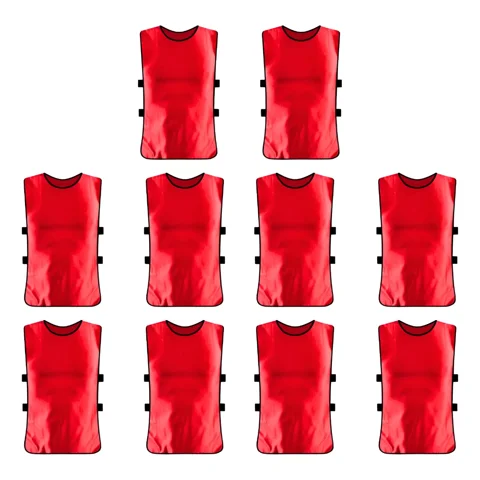 Linea Sport - Pack X10 Chalecos Deportivo Petos Multiuso Para Niños Futbol