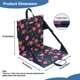 thumbnail image 3 of Cojín Plegable Impermeable con Respaldo Floral JLDTOP para Gradas, 3 of 8