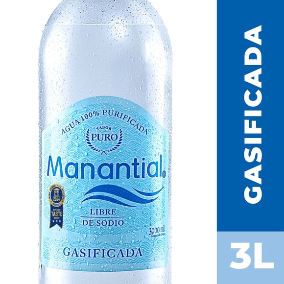 Agua Purificada Con Gas Botella, 3 L