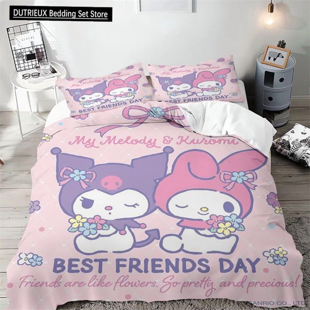 3-piece Set Cinnamoroll Fashion Design Duvet Cover for Teenagers and Children Bedding Quilt Cover Cartoon Duvet Cover