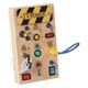 thumbnail image 4 of Tablero de actividades con circuitos y luz, juguetes de viaje para bebés, juguetes sensoriales, tablero sensorial de madera con interruptor para niños C, 4 of 5