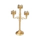 thumbnail image 5 of Candelabro De Metal, Candelabro De Pilar Para Festivales, Sala De Estar, Acción De Gracias, Dorado, 5 of 5